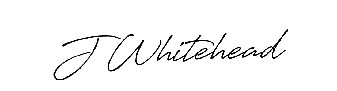 Create a beautiful signature design for name J Whitehead. With this signature (Antro_Vectra_Bolder) fonts, you can make a handwritten signature for free. J Whitehead signature style 7 images and pictures png