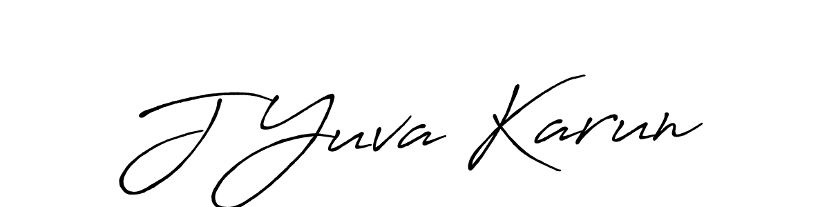 Also You can easily find your signature by using the search form. We will create J Yuva Karun name handwritten signature images for you free of cost using Antro_Vectra_Bolder sign style. J Yuva Karun signature style 7 images and pictures png