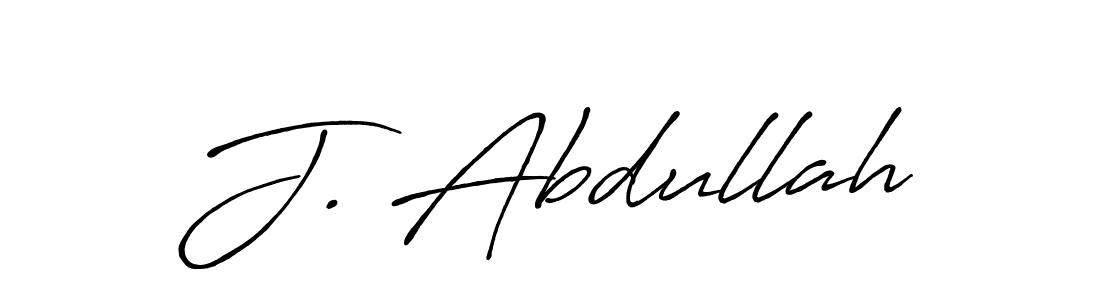 Also we have J. Abdullah name is the best signature style. Create professional handwritten signature collection using Antro_Vectra_Bolder autograph style. J. Abdullah signature style 7 images and pictures png