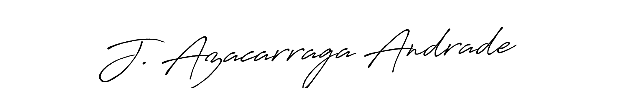 How to make J. Azacarraga Andrade name signature. Use Antro_Vectra_Bolder style for creating short signs online. This is the latest handwritten sign. J. Azacarraga Andrade signature style 7 images and pictures png