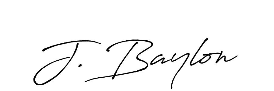 The best way (Antro_Vectra_Bolder) to make a short signature is to pick only two or three words in your name. The name J. Baylon include a total of six letters. For converting this name. J. Baylon signature style 7 images and pictures png