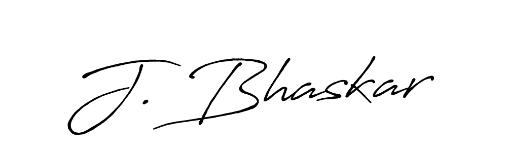 How to make J. Bhaskar name signature. Use Antro_Vectra_Bolder style for creating short signs online. This is the latest handwritten sign. J. Bhaskar signature style 7 images and pictures png