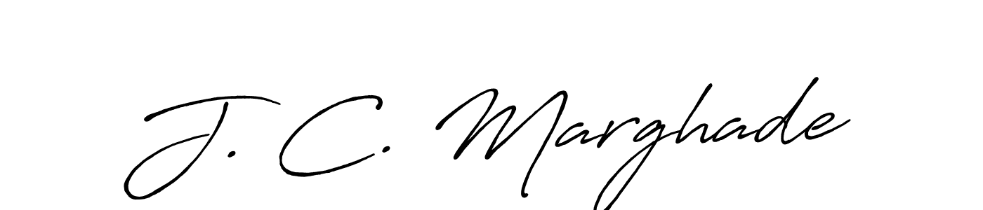 It looks lik you need a new signature style for name J. C. Marghade. Design unique handwritten (Antro_Vectra_Bolder) signature with our free signature maker in just a few clicks. J. C. Marghade signature style 7 images and pictures png