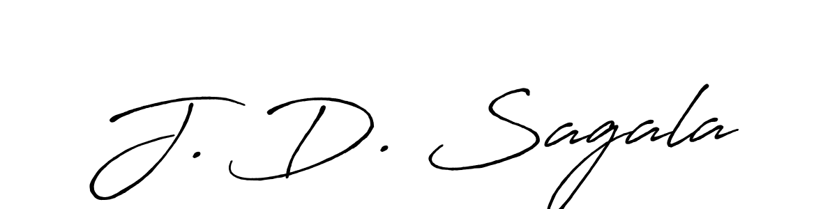 Design your own signature with our free online signature maker. With this signature software, you can create a handwritten (Antro_Vectra_Bolder) signature for name J. D. Sagala. J. D. Sagala signature style 7 images and pictures png