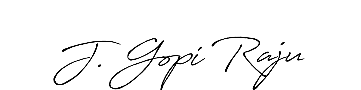 How to make J. Gopi Raju signature? Antro_Vectra_Bolder is a professional autograph style. Create handwritten signature for J. Gopi Raju name. J. Gopi Raju signature style 7 images and pictures png