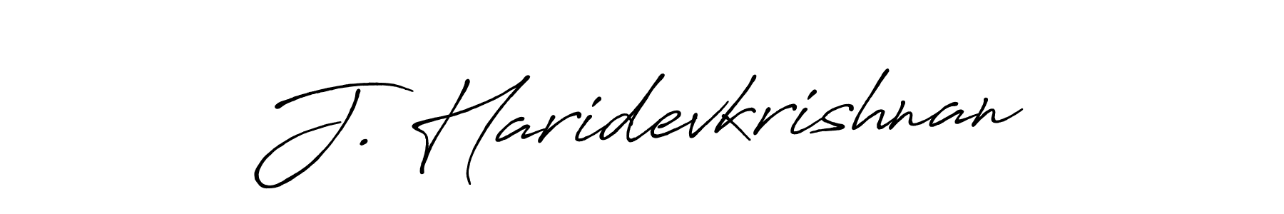 J. Haridevkrishnan stylish signature style. Best Handwritten Sign (Antro_Vectra_Bolder) for my name. Handwritten Signature Collection Ideas for my name J. Haridevkrishnan. J. Haridevkrishnan signature style 7 images and pictures png