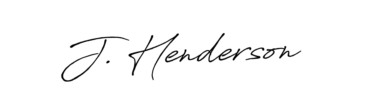 The best way (Antro_Vectra_Bolder) to make a short signature is to pick only two or three words in your name. The name J. Henderson include a total of six letters. For converting this name. J. Henderson signature style 7 images and pictures png