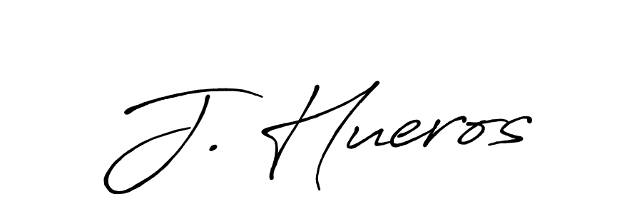 Also we have J. Hueros name is the best signature style. Create professional handwritten signature collection using Antro_Vectra_Bolder autograph style. J. Hueros signature style 7 images and pictures png