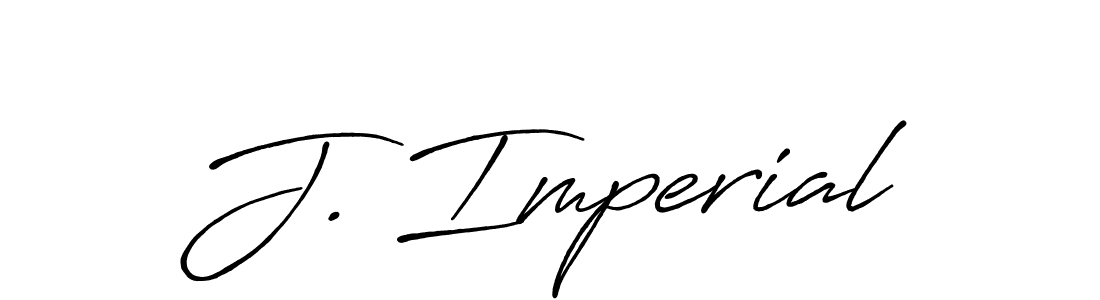 Make a beautiful signature design for name J. Imperial. With this signature (Antro_Vectra_Bolder) style, you can create a handwritten signature for free. J. Imperial signature style 7 images and pictures png