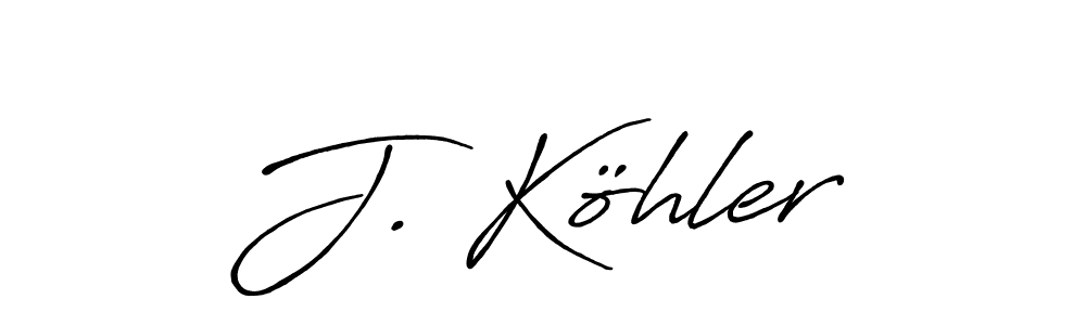 Antro_Vectra_Bolder is a professional signature style that is perfect for those who want to add a touch of class to their signature. It is also a great choice for those who want to make their signature more unique. Get J. Köhler name to fancy signature for free. J. Köhler signature style 7 images and pictures png