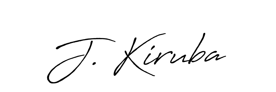 How to make J. Kiruba signature? Antro_Vectra_Bolder is a professional autograph style. Create handwritten signature for J. Kiruba name. J. Kiruba signature style 7 images and pictures png