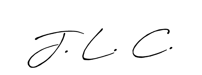 if you are searching for the best signature style for your name J. L. C.. so please give up your signature search. here we have designed multiple signature styles  using Antro_Vectra_Bolder. J. L. C. signature style 7 images and pictures png