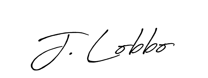 The best way (Antro_Vectra_Bolder) to make a short signature is to pick only two or three words in your name. The name J. Lobbo include a total of six letters. For converting this name. J. Lobbo signature style 7 images and pictures png