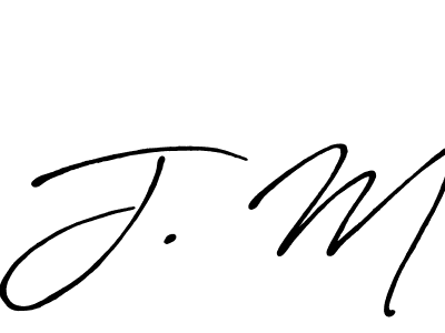 Also You can easily find your signature by using the search form. We will create J. M name handwritten signature images for you free of cost using Antro_Vectra_Bolder sign style. J. M signature style 7 images and pictures png