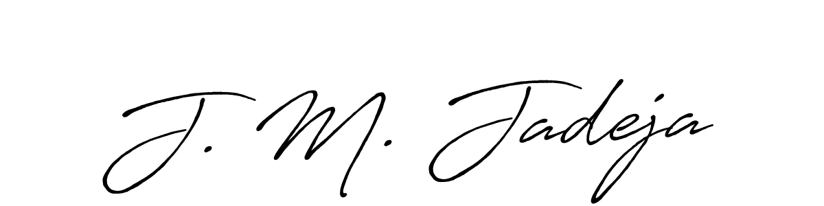 It looks lik you need a new signature style for name J. M. Jadeja. Design unique handwritten (Antro_Vectra_Bolder) signature with our free signature maker in just a few clicks. J. M. Jadeja signature style 7 images and pictures png