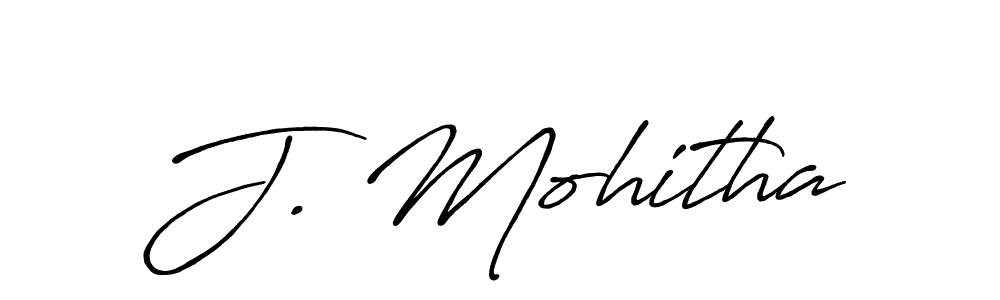 How to make J. Mohitha signature? Antro_Vectra_Bolder is a professional autograph style. Create handwritten signature for J. Mohitha name. J. Mohitha signature style 7 images and pictures png