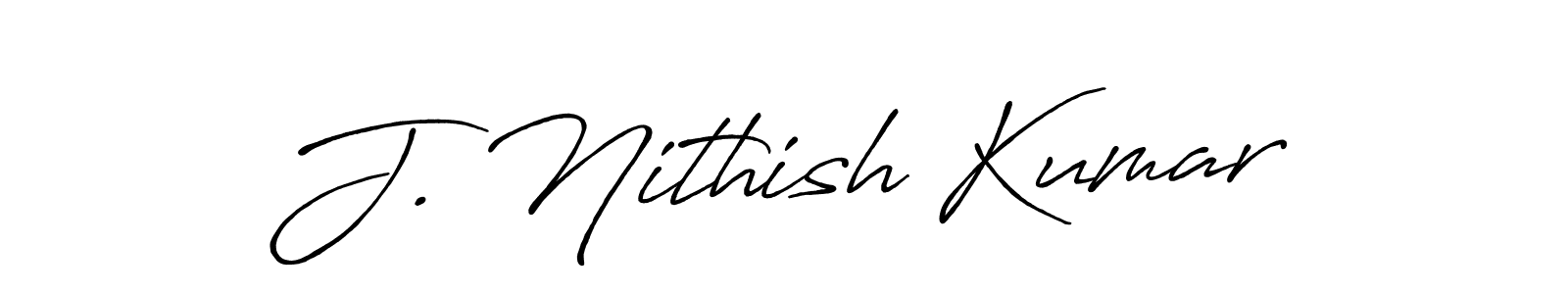 Also You can easily find your signature by using the search form. We will create J. Nithish Kumar name handwritten signature images for you free of cost using Antro_Vectra_Bolder sign style. J. Nithish Kumar signature style 7 images and pictures png