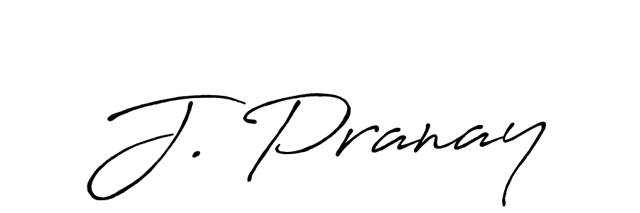 Design your own signature with our free online signature maker. With this signature software, you can create a handwritten (Antro_Vectra_Bolder) signature for name J. Pranay. J. Pranay signature style 7 images and pictures png