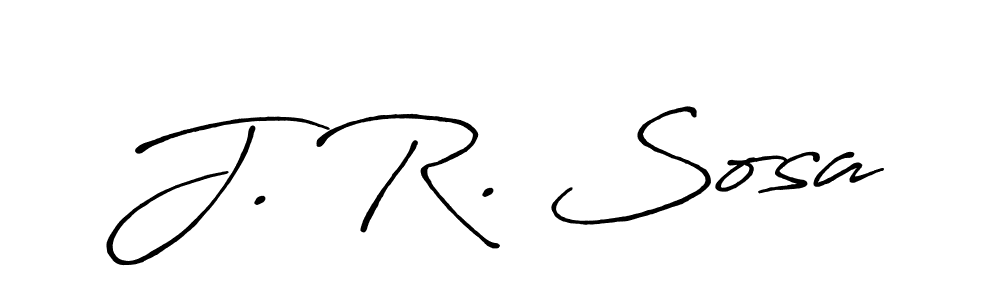 Similarly Antro_Vectra_Bolder is the best handwritten signature design. Signature creator online .You can use it as an online autograph creator for name J. R. Sosa. J. R. Sosa signature style 7 images and pictures png