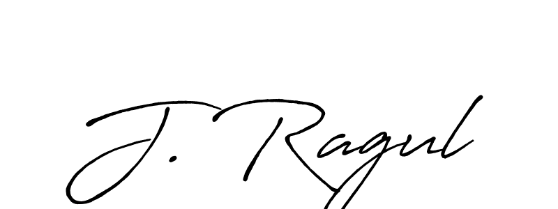 Design your own signature with our free online signature maker. With this signature software, you can create a handwritten (Antro_Vectra_Bolder) signature for name J. Ragul. J. Ragul signature style 7 images and pictures png