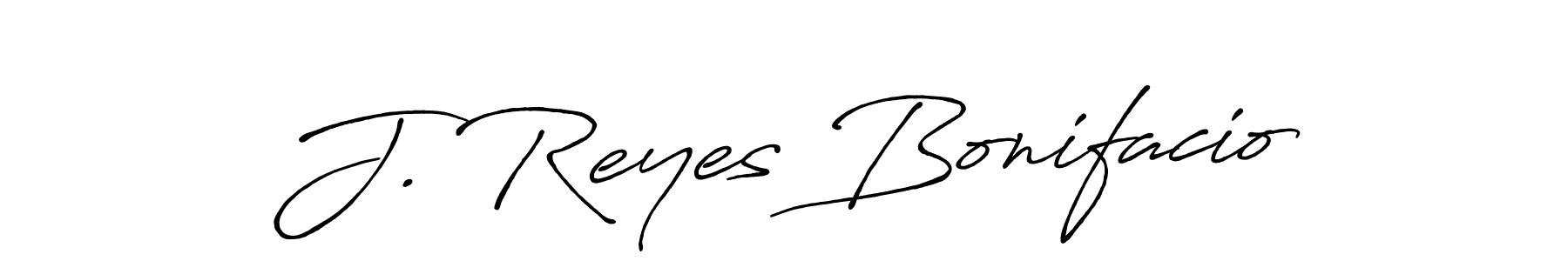 J. Reyes Bonifacio stylish signature style. Best Handwritten Sign (Antro_Vectra_Bolder) for my name. Handwritten Signature Collection Ideas for my name J. Reyes Bonifacio. J. Reyes Bonifacio signature style 7 images and pictures png