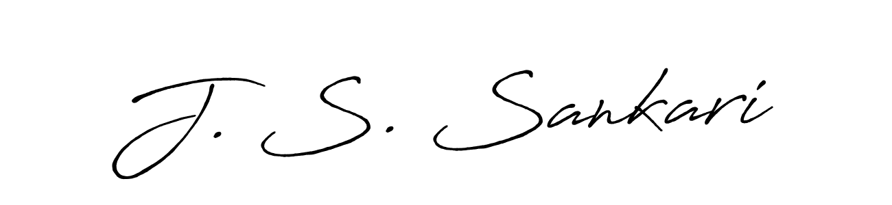 Use a signature maker to create a handwritten signature online. With this signature software, you can design (Antro_Vectra_Bolder) your own signature for name J. S. Sankari. J. S. Sankari signature style 7 images and pictures png