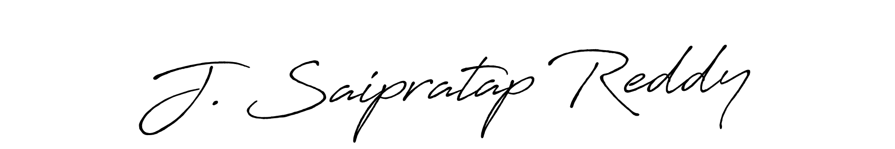 J. Saipratap Reddy stylish signature style. Best Handwritten Sign (Antro_Vectra_Bolder) for my name. Handwritten Signature Collection Ideas for my name J. Saipratap Reddy. J. Saipratap Reddy signature style 7 images and pictures png