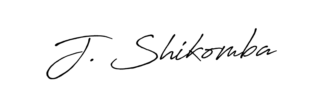 How to make J. Shikomba name signature. Use Antro_Vectra_Bolder style for creating short signs online. This is the latest handwritten sign. J. Shikomba signature style 7 images and pictures png