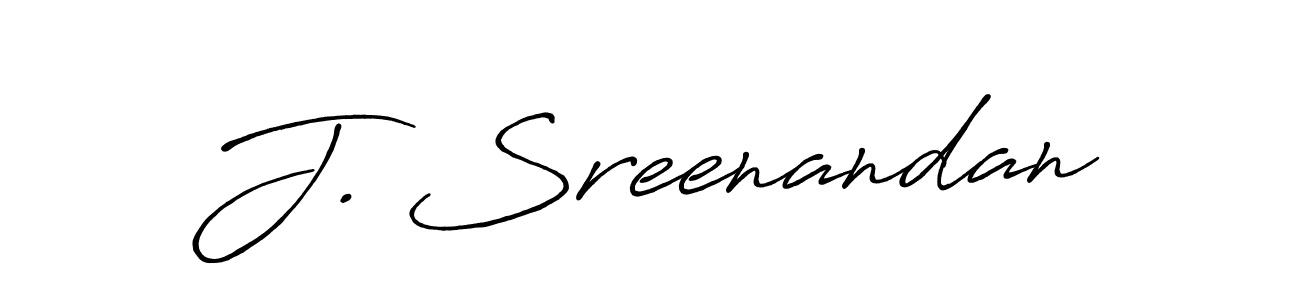 You can use this online signature creator to create a handwritten signature for the name J. Sreenandan. This is the best online autograph maker. J. Sreenandan signature style 7 images and pictures png