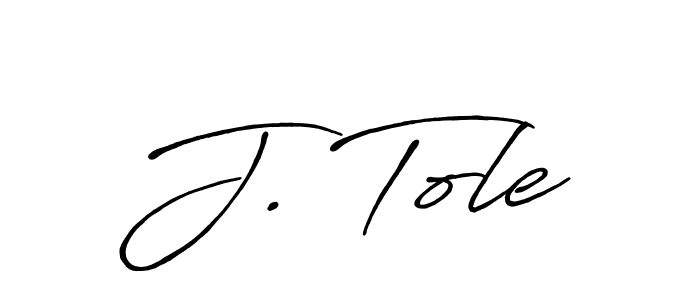 Use a signature maker to create a handwritten signature online. With this signature software, you can design (Antro_Vectra_Bolder) your own signature for name J. Tole. J. Tole signature style 7 images and pictures png