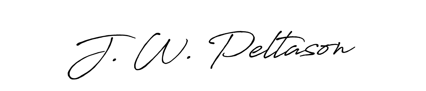 Make a beautiful signature design for name J. W. Peltason. With this signature (Antro_Vectra_Bolder) style, you can create a handwritten signature for free. J. W. Peltason signature style 7 images and pictures png