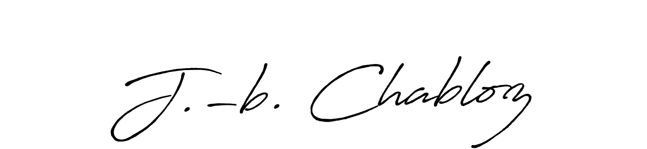 Use a signature maker to create a handwritten signature online. With this signature software, you can design (Antro_Vectra_Bolder) your own signature for name J.-b. Chabloz. J.-b. Chabloz signature style 7 images and pictures png