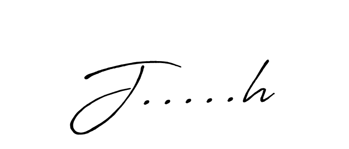 Design your own signature with our free online signature maker. With this signature software, you can create a handwritten (Antro_Vectra_Bolder) signature for name J.....h. J.....h signature style 7 images and pictures png