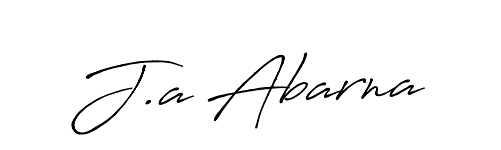 How to make J.a Abarna signature? Antro_Vectra_Bolder is a professional autograph style. Create handwritten signature for J.a Abarna name. J.a Abarna signature style 7 images and pictures png