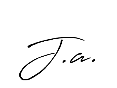 Use a signature maker to create a handwritten signature online. With this signature software, you can design (Antro_Vectra_Bolder) your own signature for name J.a.. J.a. signature style 7 images and pictures png