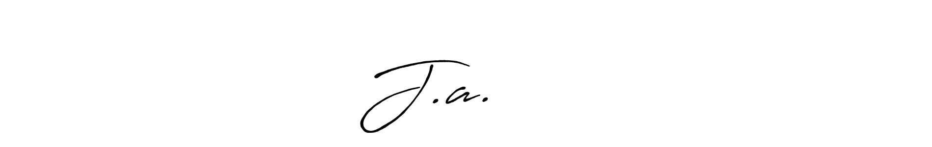 Create a beautiful signature design for name J.a.வருண். With this signature (Antro_Vectra_Bolder) fonts, you can make a handwritten signature for free. J.a.வருண் signature style 7 images and pictures png