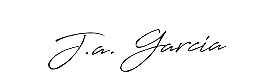 The best way (Antro_Vectra_Bolder) to make a short signature is to pick only two or three words in your name. The name J.a. Garcia include a total of six letters. For converting this name. J.a. Garcia signature style 7 images and pictures png