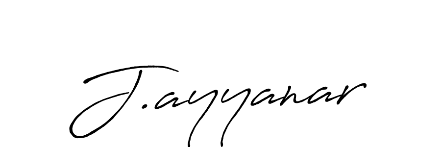 Design your own signature with our free online signature maker. With this signature software, you can create a handwritten (Antro_Vectra_Bolder) signature for name J.ayyanar. J.ayyanar signature style 7 images and pictures png