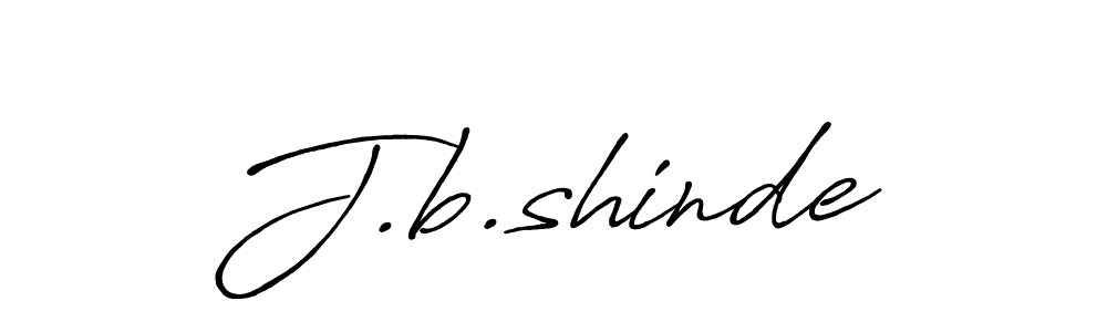 Also we have J.b.shinde name is the best signature style. Create professional handwritten signature collection using Antro_Vectra_Bolder autograph style. J.b.shinde signature style 7 images and pictures png