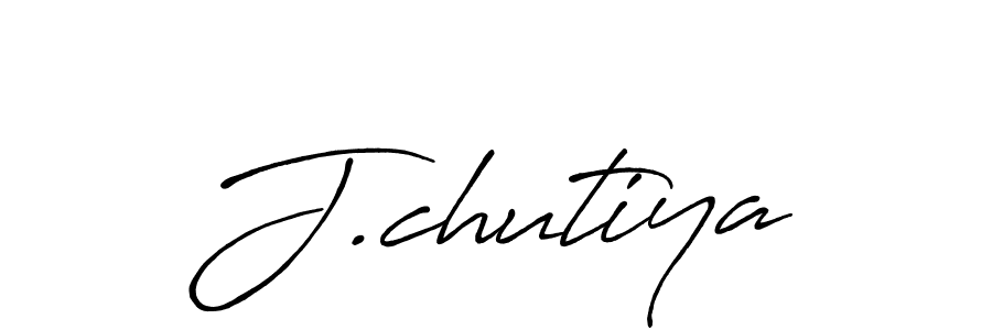 Use a signature maker to create a handwritten signature online. With this signature software, you can design (Antro_Vectra_Bolder) your own signature for name J.chutiya. J.chutiya signature style 7 images and pictures png