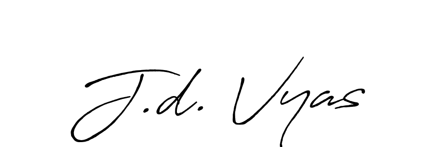 Similarly Antro_Vectra_Bolder is the best handwritten signature design. Signature creator online .You can use it as an online autograph creator for name J.d. Vyas. J.d. Vyas signature style 7 images and pictures png