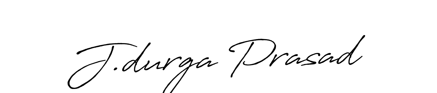 Design your own signature with our free online signature maker. With this signature software, you can create a handwritten (Antro_Vectra_Bolder) signature for name J.durga Prasad. J.durga Prasad signature style 7 images and pictures png