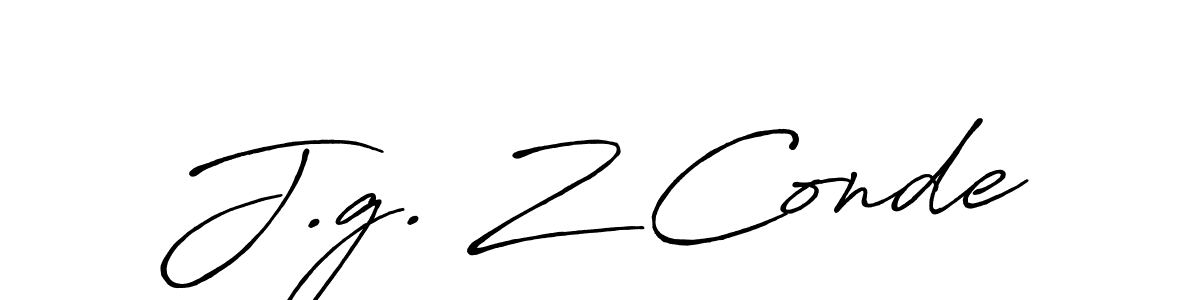 Make a beautiful signature design for name J.g. Z Conde. Use this online signature maker to create a handwritten signature for free. J.g. Z Conde signature style 7 images and pictures png