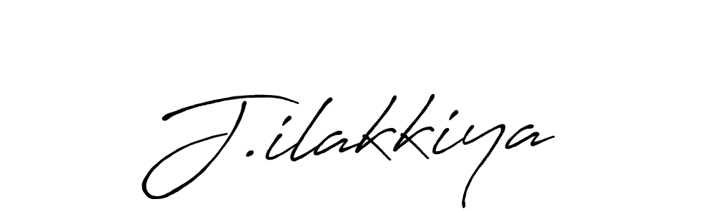 Also we have J.ilakkiya name is the best signature style. Create professional handwritten signature collection using Antro_Vectra_Bolder autograph style. J.ilakkiya signature style 7 images and pictures png