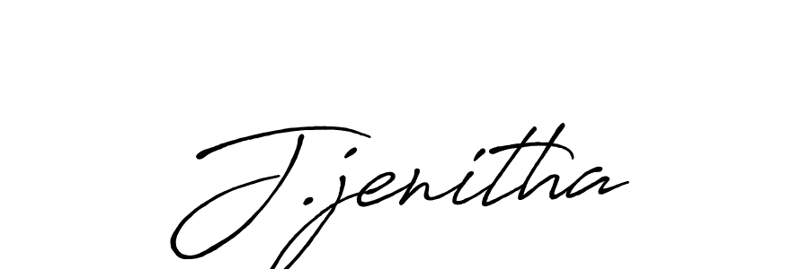 J.jenitha stylish signature style. Best Handwritten Sign (Antro_Vectra_Bolder) for my name. Handwritten Signature Collection Ideas for my name J.jenitha. J.jenitha signature style 7 images and pictures png