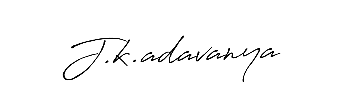 Also we have J.k.adavanya name is the best signature style. Create professional handwritten signature collection using Antro_Vectra_Bolder autograph style. J.k.adavanya signature style 7 images and pictures png