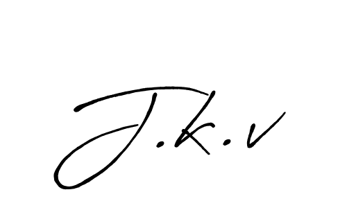 How to make J.k.v name signature. Use Antro_Vectra_Bolder style for creating short signs online. This is the latest handwritten sign. J.k.v signature style 7 images and pictures png