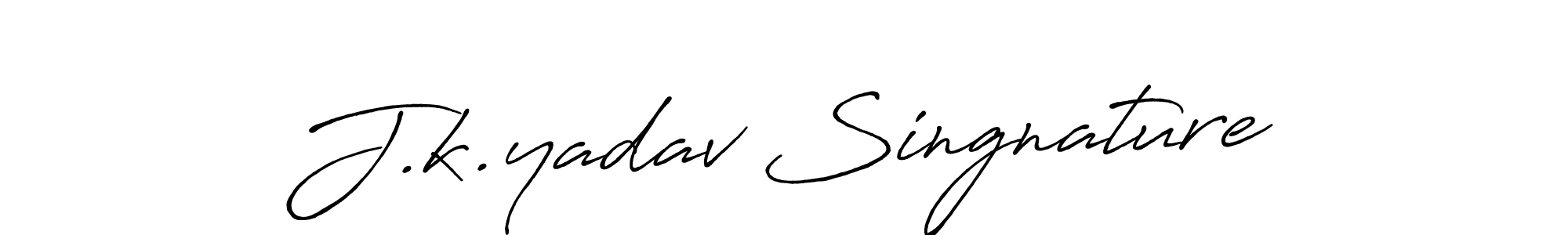 How to make J.k.yadav Singnature signature? Antro_Vectra_Bolder is a professional autograph style. Create handwritten signature for J.k.yadav Singnature name. J.k.yadav Singnature signature style 7 images and pictures png