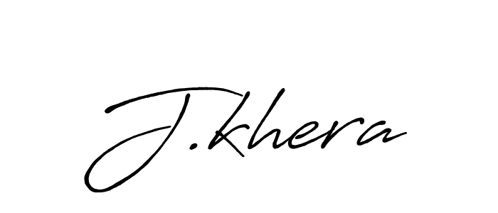 J.khera stylish signature style. Best Handwritten Sign (Antro_Vectra_Bolder) for my name. Handwritten Signature Collection Ideas for my name J.khera. J.khera signature style 7 images and pictures png