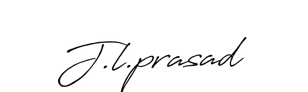 Create a beautiful signature design for name J.l.prasad. With this signature (Antro_Vectra_Bolder) fonts, you can make a handwritten signature for free. J.l.prasad signature style 7 images and pictures png